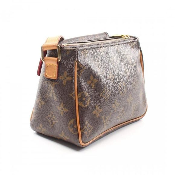 Louis Vuitton Vibasite PM Monogram Shoulder Bag PVC Leather Brown - Picture 1 of 7